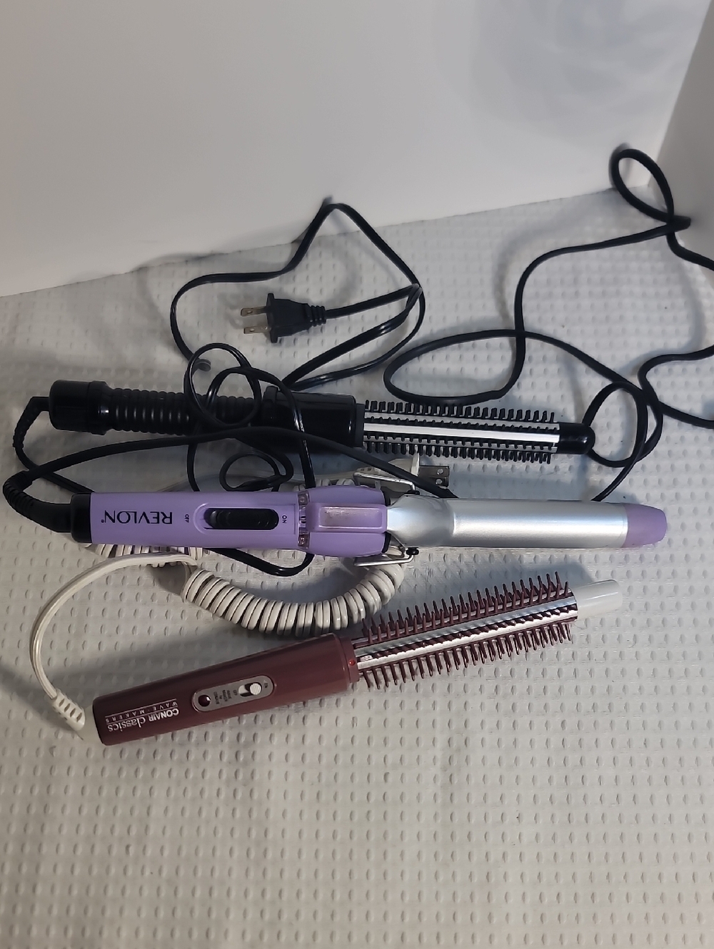 Revlon Burgundy and Silver Styling Tool (Image-Focused)